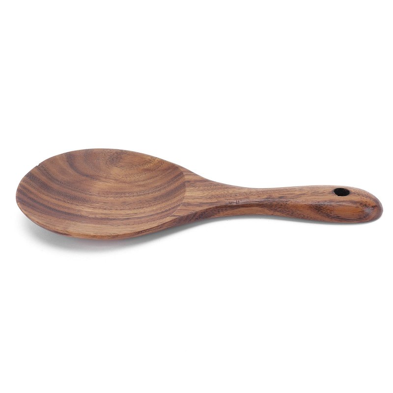 Shanrya Wooden Large Serving Rice Paddle, 18cm Rice Spoon, 1