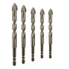 Honkdtyun 5 Count Four Edged Serrated Eccentric Drill Bit Set,New