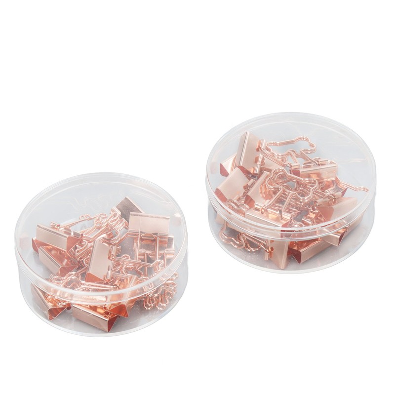 30 Pcs Binder Clips Powerful Clamping Force Deer Bone Shapes