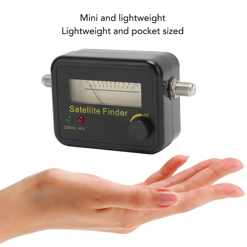 Digital Satellite Finder, Portable Mini Signal Detector Meter, High Sensitivity