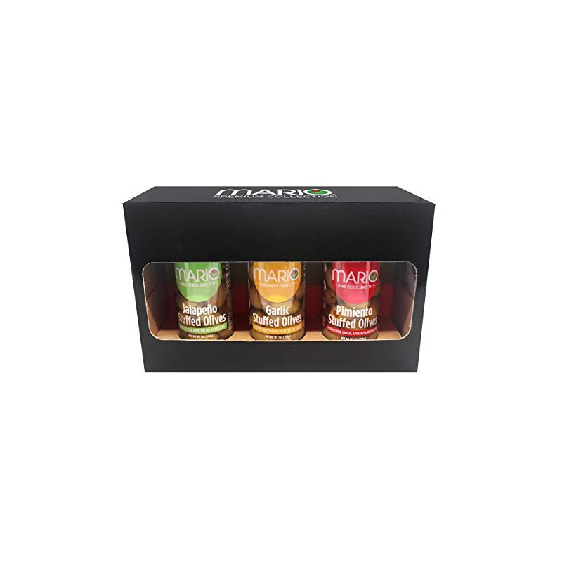 Mario Camacho Foods Specialty Stuffed Olives Gift Box, 6.5 pound