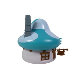 OPO 10 The Half House of Smurfs Green (Turquoise) + Sticker - Deagostini Collection - Height 15 cm - To Decorate with the Included Stickers - Green D - DMS7