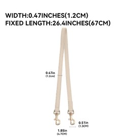 jiesinlov 26.4IN Microfiber Leather Purse Shoulder Straps Replacement for Handbag or Bucket Bag(67CM-KHAKI)