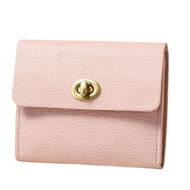 Women's Small Mini Short Purse with Zip Coin Compartment Wallet, Dark Pink, Leather Small Purse, multicoloured