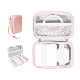 Alltravel Rose Gold S Accessory Case for MacBook Pro/Air, Magic Trackpad/Mouse, Pencil, MagSafe Duo, AirPods Pro (2nd Gen), Chargers & Hub