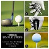 LETTERASHQP 2 Stück Golf Tees Height Tool Tees Golf Zubehör