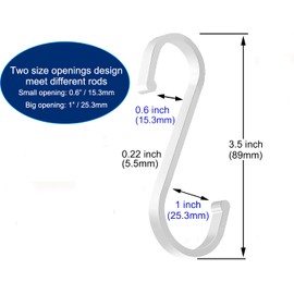 GAViA 10 Pack S Hooks Heavy Duty S Shaped Hooks S Hanging Hooks S Hanger Hook Pan Pot Holder Rack Hooks for Hanging Pans Pots Cups Clothes Bags Towels Plants in Kitchen Bathroom Garden Office(White)