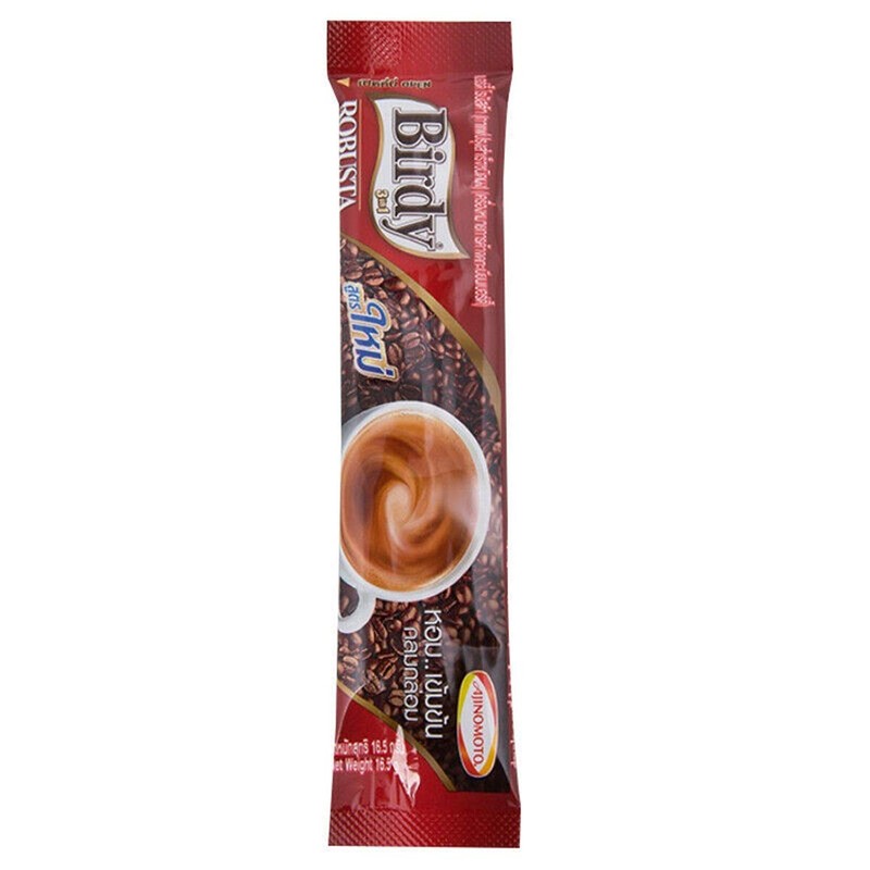 Birdy 3 in 1 Robusta Thai instant coffee mix roasted