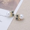 Jugielu Boho Pearl Owl Earrings Crystal Bird Earrings Cz Owl