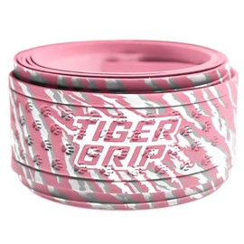 Tiger Grips Baseball Softball Bat Grip Tape - 1.1mm - Pink Ribbon(Pink,White Gray)