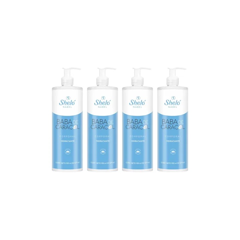 4 Cremas Corporales Baba De Caracol Sheló Nabel 950ml