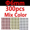 Wifreo 300PCS 3D Bionic Fish Eyes Fly Tying Material Lure