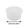 JCBIZ 24pcs Press in Medical Syringe Bottle Adapter 24mm Dosing