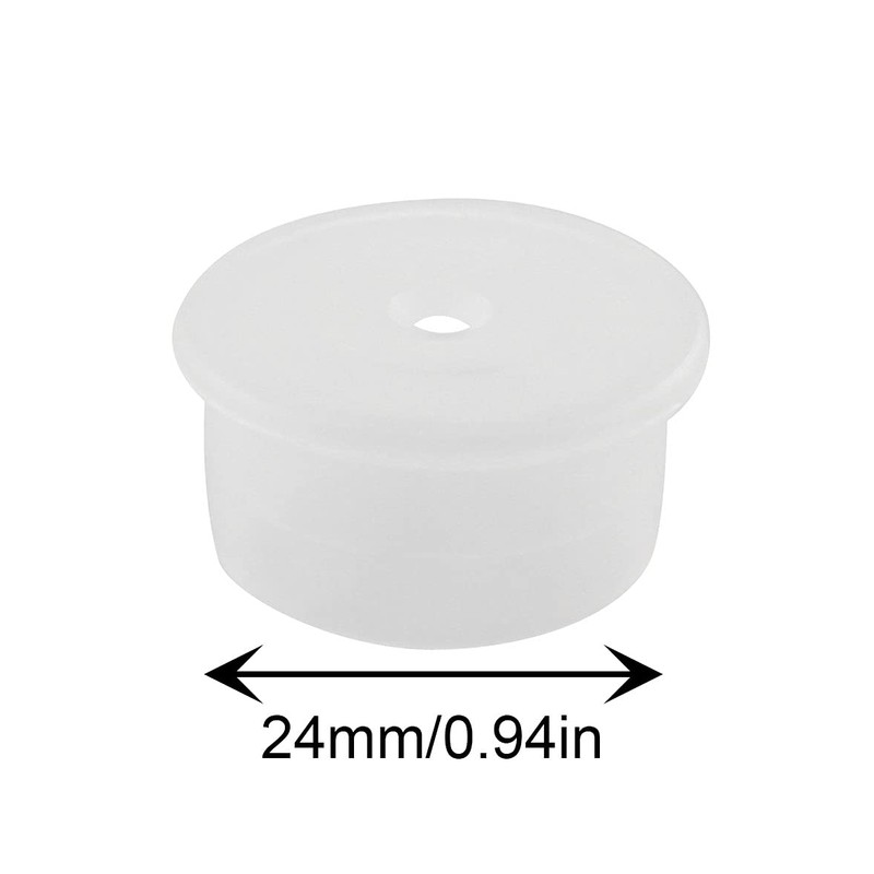 JCBIZ 24pcs Press in Medical Syringe Bottle Adapter 24mm Dosing