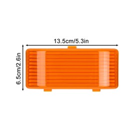 Replacement Lens Parts for RV Exterior Porch Light, Plastic Trailer Light Lens Camper Outside Lights Cover Accessories Compatible with BARGMAN 34-78-517,515, 522 (Orange)