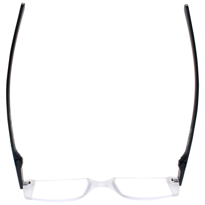 TFReaders Twist Flat Folding Reading Glasses in Matte Black +1.00