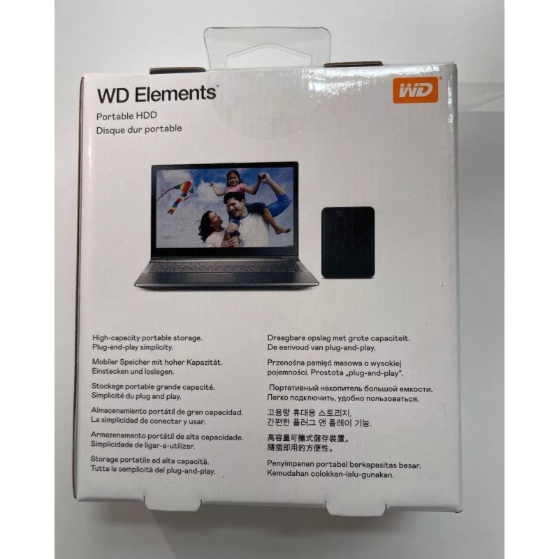 Western Digital NEW WD ELEMENTS 1TB 2TB PORTABLE EXTERNAL HARD
