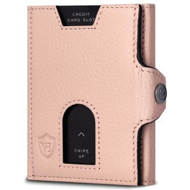 VON HEESEN Slim Wallet with RFID Protection, for Men and Women, Mini Purse, Credit Card Case, Small Wallet, rose