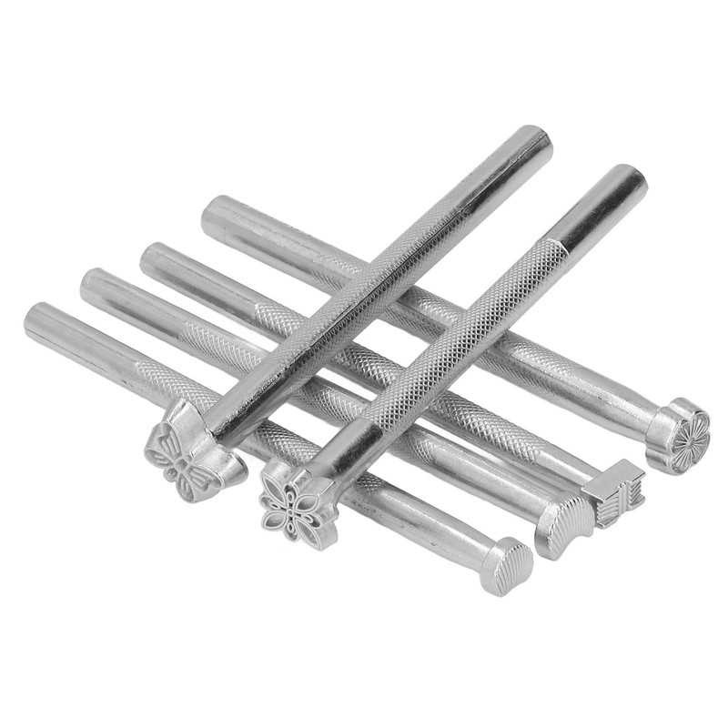 20Pcs Leather Stamping Tools Different Patterns High Hardness Anti Rust