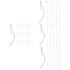 Operitacx 4sets Silver Window Screen Clips Tension Spring Corner Clips