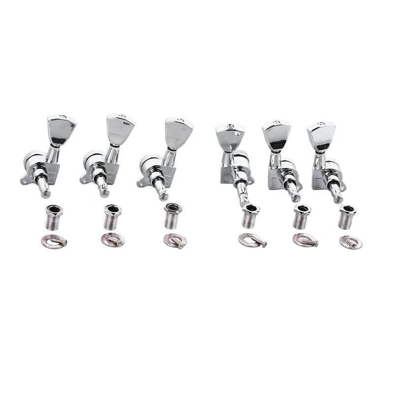 6PCS Guitar Locking Tuners Triangular Head String Tuning Key Pegs