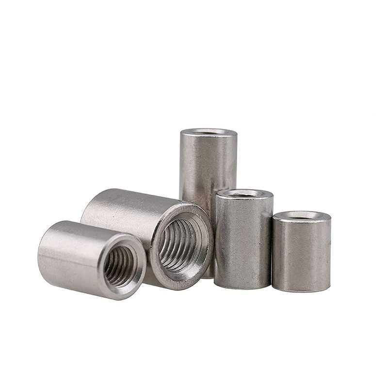 XIZONLIN M5*φ10*20 Round Coupling Nuts - 304 Stainless Steel Round