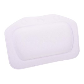 Healeved 1pc Bathroom Pillow Mini Accessories Tub Neck Pillow Arabian Perfume Bottles Household Bath Pillow Squishy Pillows for Adults Bath Neck Support Soft Pillow PVC White Take a Bath, 31x21cm