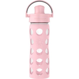 Lifefactory 16oz Active Flip Cap, Desert Rose Glass Water Bottle