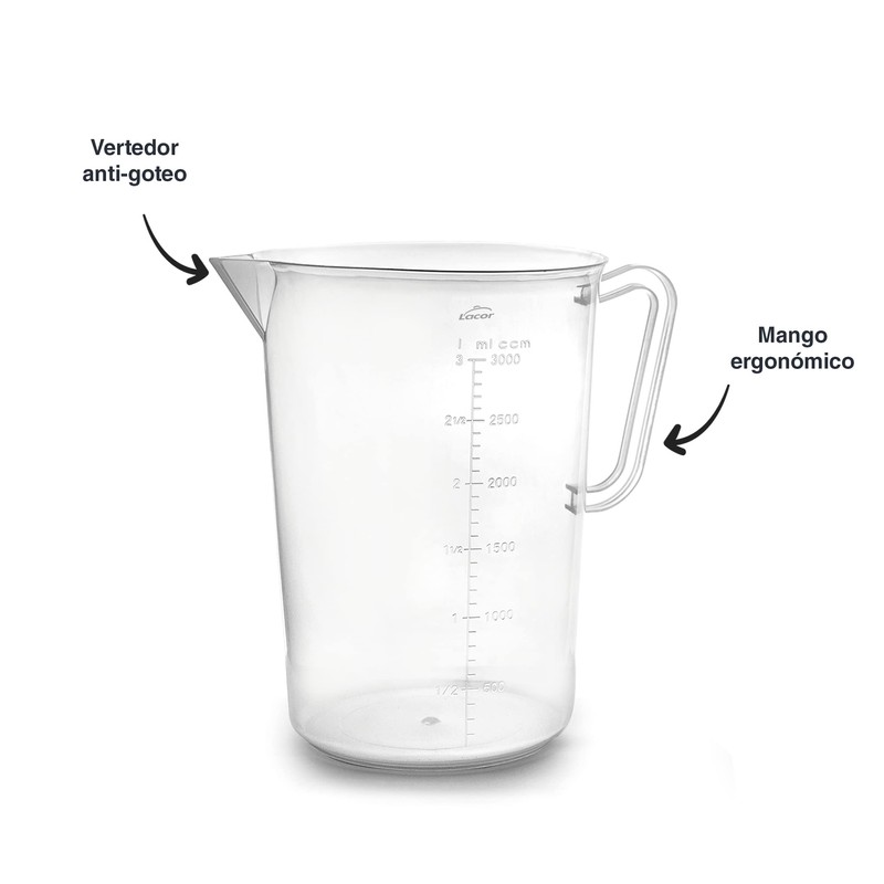 Lacor - 67213 - Measuring Cup, Measuring Cup, Liquid Meter,