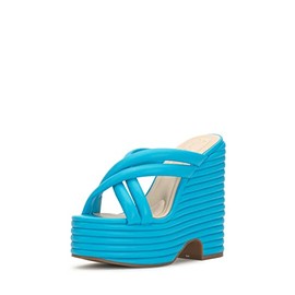 Jessica Simpson Women's Citlali Platform Wedge Sandal, Nevada Blue, 8.5