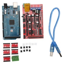 3D Printer CNC Controller - Stepper Motor Driver, Stepper Driver, DIY 3D Printing Enhancement Kit for Mega 2560 R3, Modular, Safe, and Easy Growth for RepRap Projects