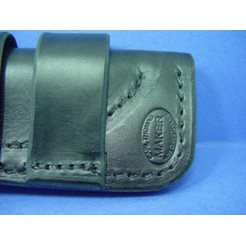 Fits Ontario Rat 3, 7" Handmade Fixed Blade Knife Holder, Dyed Black
