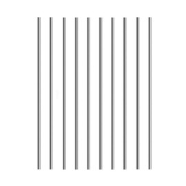 Unifizz 304 Stainless Steel Round Rod, 2mm x 80mm Solid Shaft Rods Lathe Bar Stock Solid Round Rod, Silver, 10 Pcs