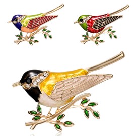 Fashion Cute Crystal Swallow Brooches Pin Bird Shape Corsage Jewelry (3PCS)