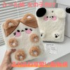Sticker Album, A6 Binder for Girls, Fluffy Cute Animal Design,