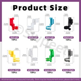 Swpeet 80Pcs Car Door Lock Rod Clips Assortment Kit, Left and Right Door Handle Rod End Clip Retainer, Tailgate Handle Rod Clip, Latch Locking Push Clip Compatible with Most Cars