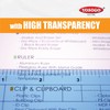 Pack of 2 Large Transparent Triangle Ruler Set Square: 12