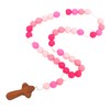 God Bless First Rosary - Silicone Rosary Necklace with Cross,