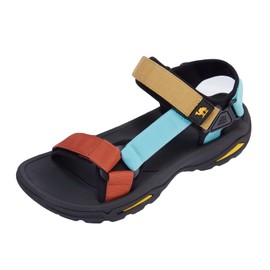 CAMEL CROWN - Sandalias de Senderismo Impermeables para Hombre, Con Soporte de Arco, Puntera Abierta, para Verano, Playa, Deportes Cómodos, Azul/Caqui, 26 cm