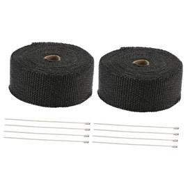Gatuida Pcs Exhaust Heat Wrap Roll Mm Fiber Tape Heat Resistance Insulates Car Motorcycle Fitment Protects Hoses