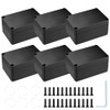 Vmxlso Junction Box Waterproof Black, Pack of 6 Junction Box
