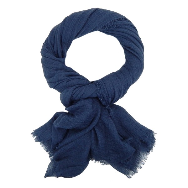 Ella Jonte Mens Scarf Lightweight Soft Scarf Plain, darkblue