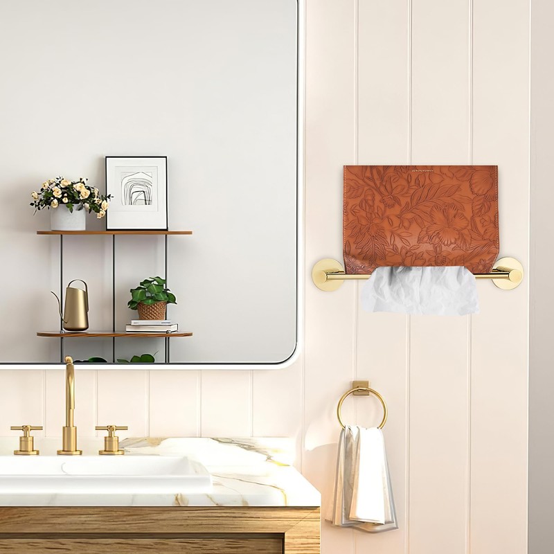 Hennaja Leather Cover for Disposable Paper Hand Towel Box, Compatible