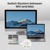 Kisnt Wireless Number Pad, Hot Swappable Mechanical Numpad,34 Keys 2.4GHz