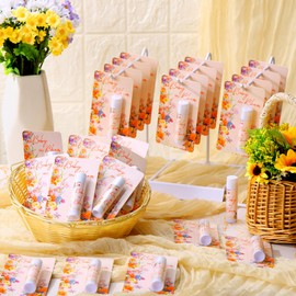 Sacubee 30 Pack Baby Shower Party Gifts Favors Gifts Bulk Lip Balms for Guests Friends Precious Neutral Gender Reveal Favors Baby Shower Prizes Souvenirs Baby Gift Bags Stuffers (Baby in Bloom)