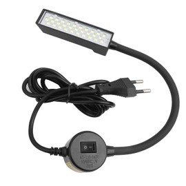 Jeanoko 1 x 30 LED Light Lamp, Sewing Machine Light, Gooseneck LED Light, Magnetic Foot Switch for Sewing Machine, Work Light, Craft, Workbenches, Lathes Lamp (European Plug 220 V)