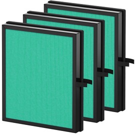 CFKREYA MK04 Air Filter Replacement for MK04 MG04JH Air Purifier, 4-Stage Filtration H13 True HEPA Green Filter for Pet Dander, 3 Pack