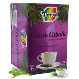 Cola de Caballo Té (Horsetail Tea) - 25 Tea Bags - Vegan, 100% Natural - Premium Therbal Brand