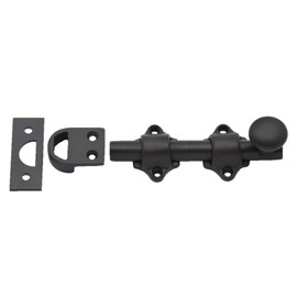 QCAA Solid Brass Dutch Door Bolt, 4", US10B ORB Oil Rubbed Bronze, Made in Taiwan, 1 Pack