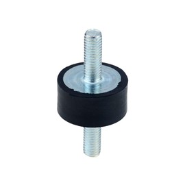 CENPEK 4pcs M6 20 * 15 Anti Vibration Rubber Bobbin Mounts Isolator Damper Shock Absorber with Double Male Thread Screw Studs for Air Compressors Diesel Engines Gasoline Engines Water Pumps